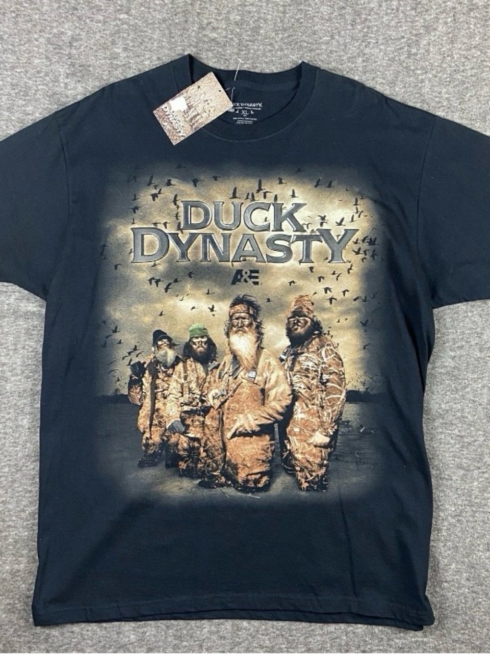 Duck Dynasty Shirt Men’s XL Black A&E T-Shirt Duck Hunting
